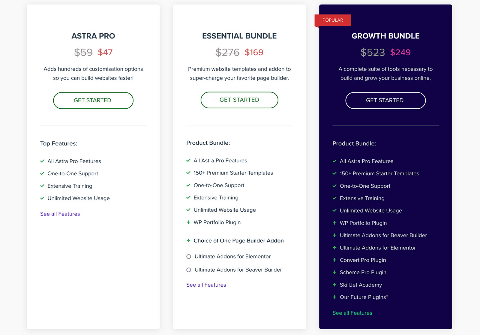 Astra Pro Pricing