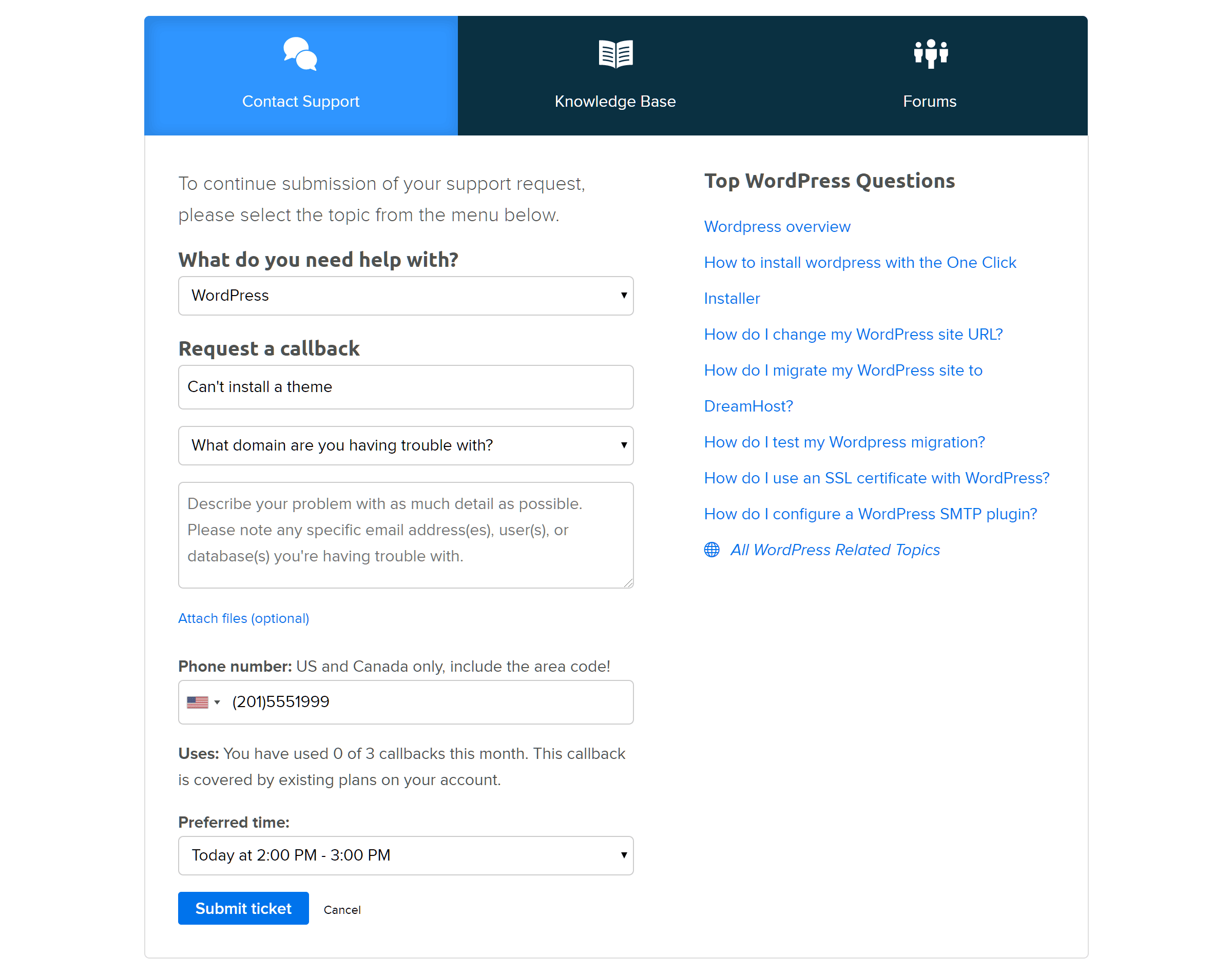 Contact DreamHost Support