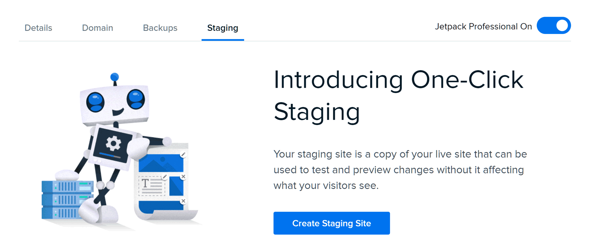 DreamPress Staging Feature