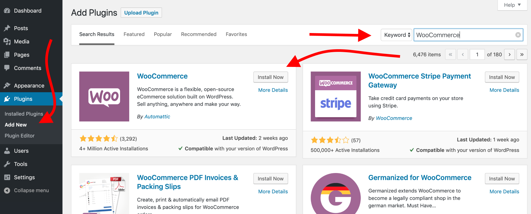 WooCommerce install - this is how you start an online store