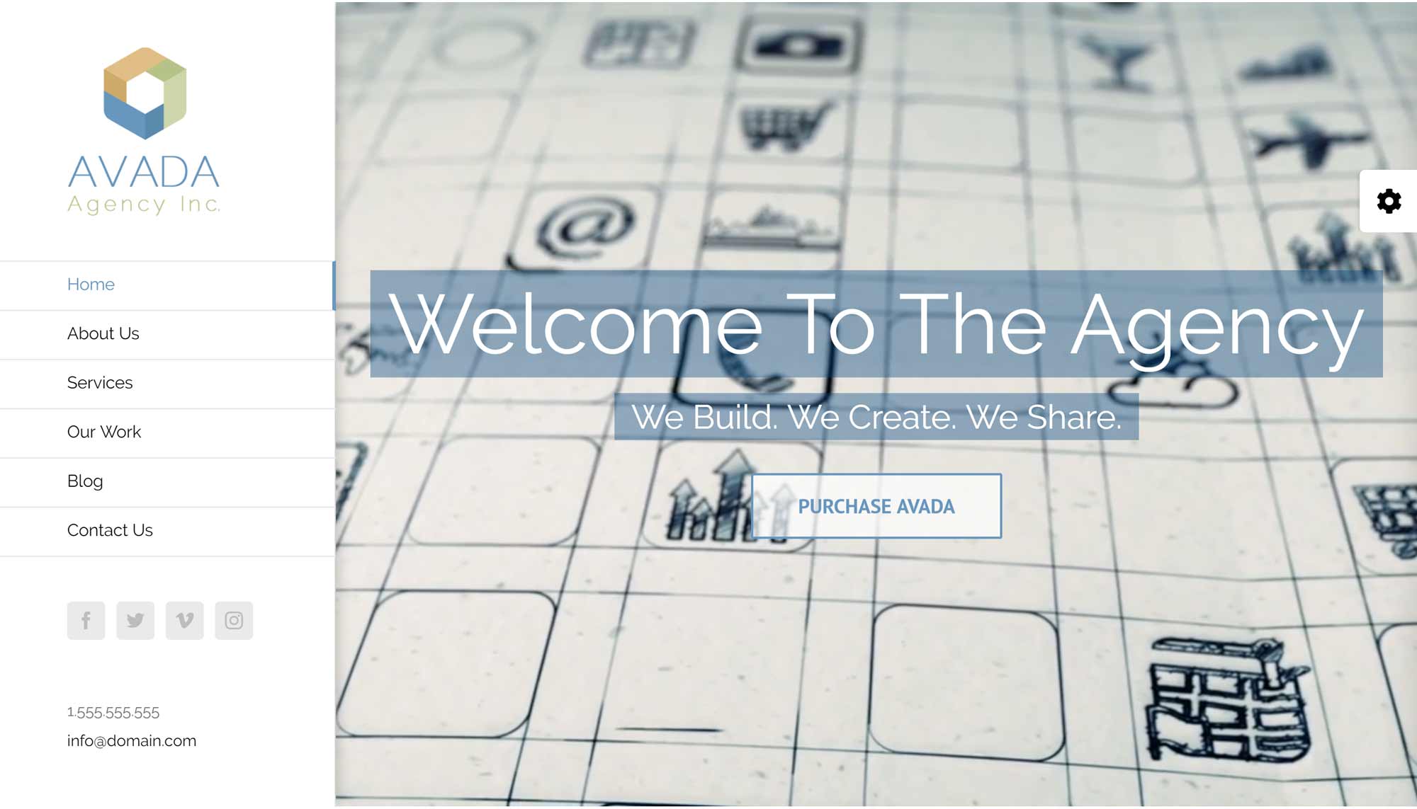 Avada Agency Demo Homepage
