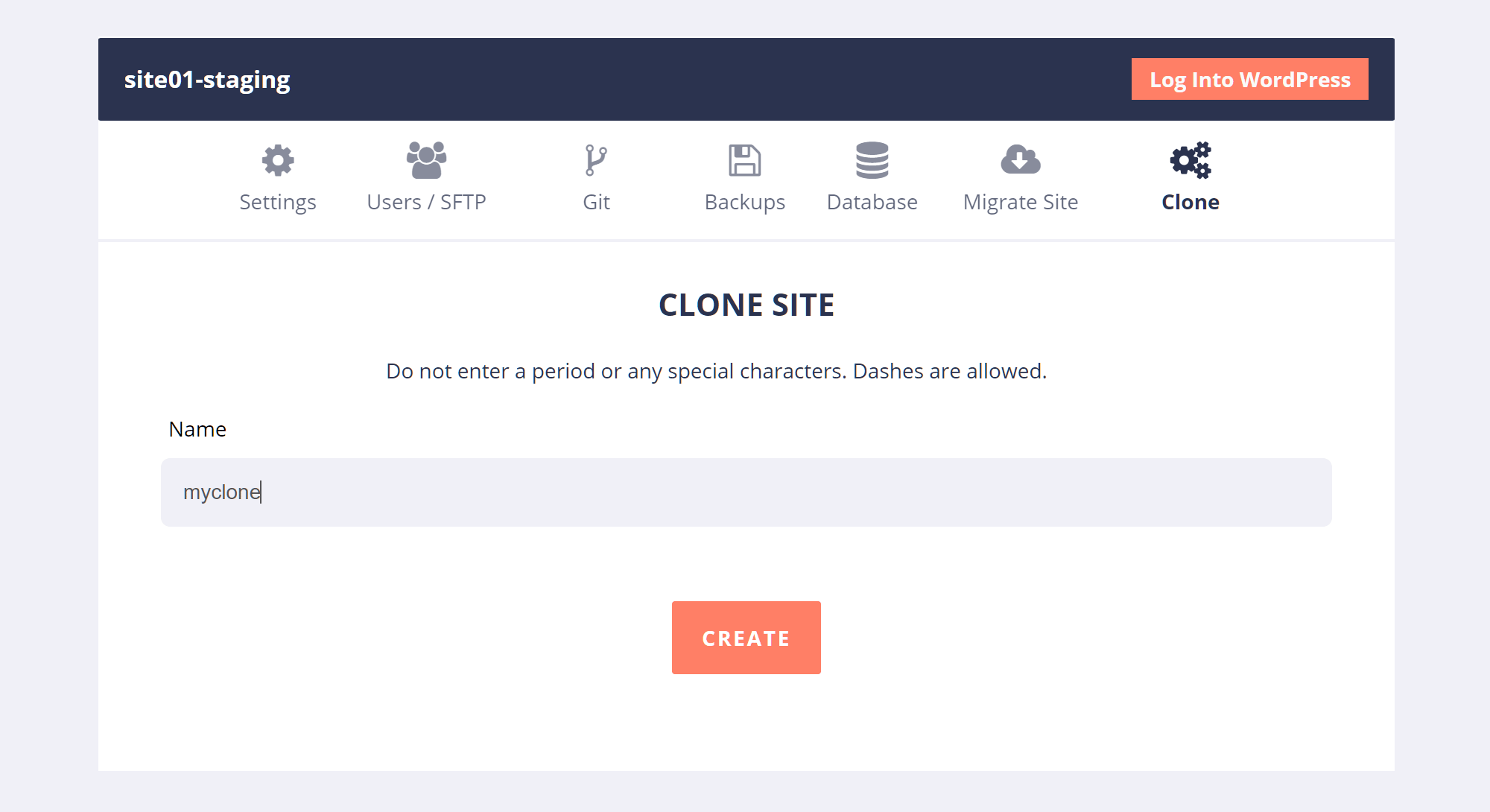 Creating a Clone of a Site