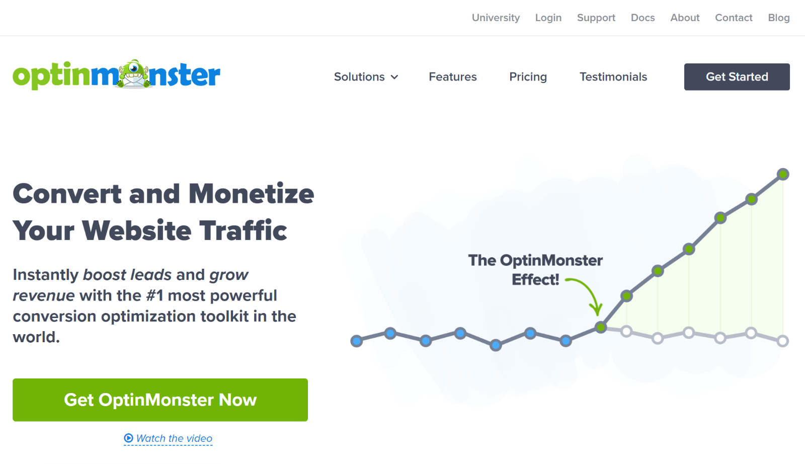 The OptinMonster homepage