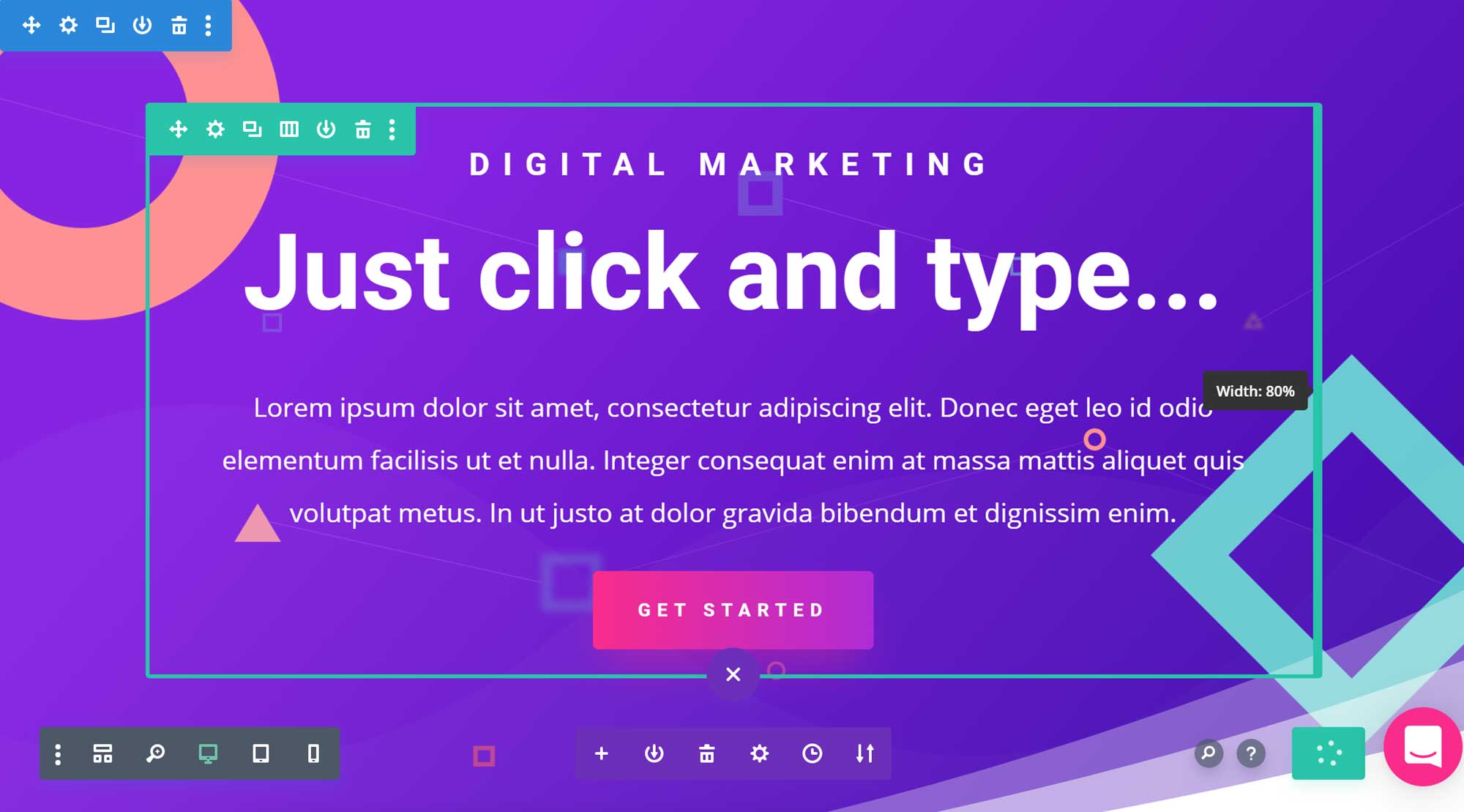 Divi Builder Text Editor