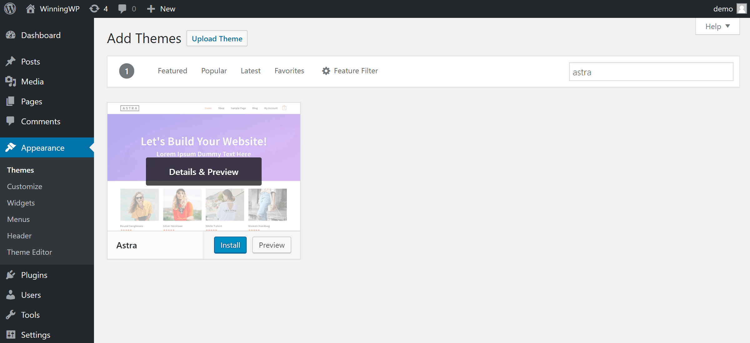 Cómo instalar un tema de WordPress