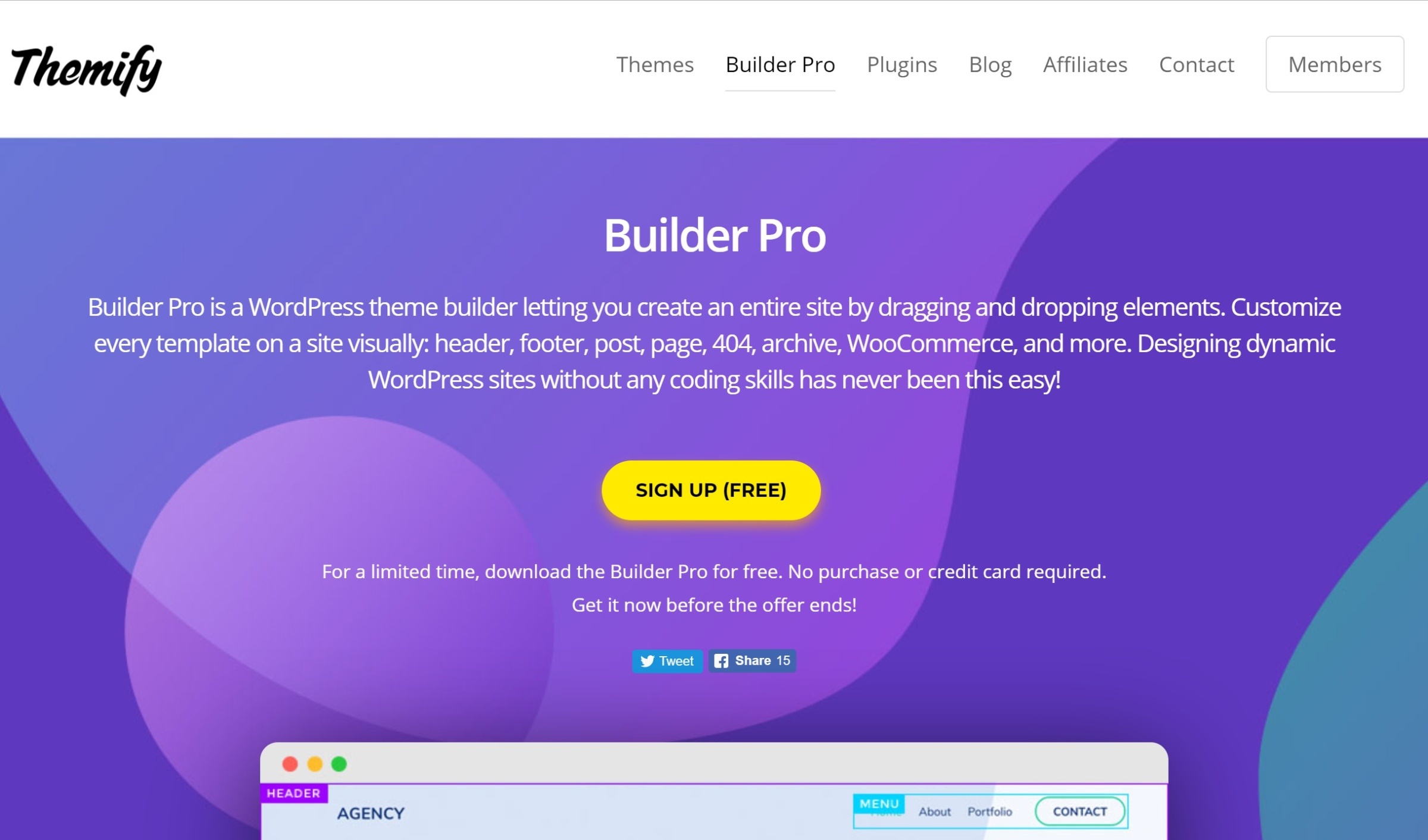 Builder Pro WordPress theme builder