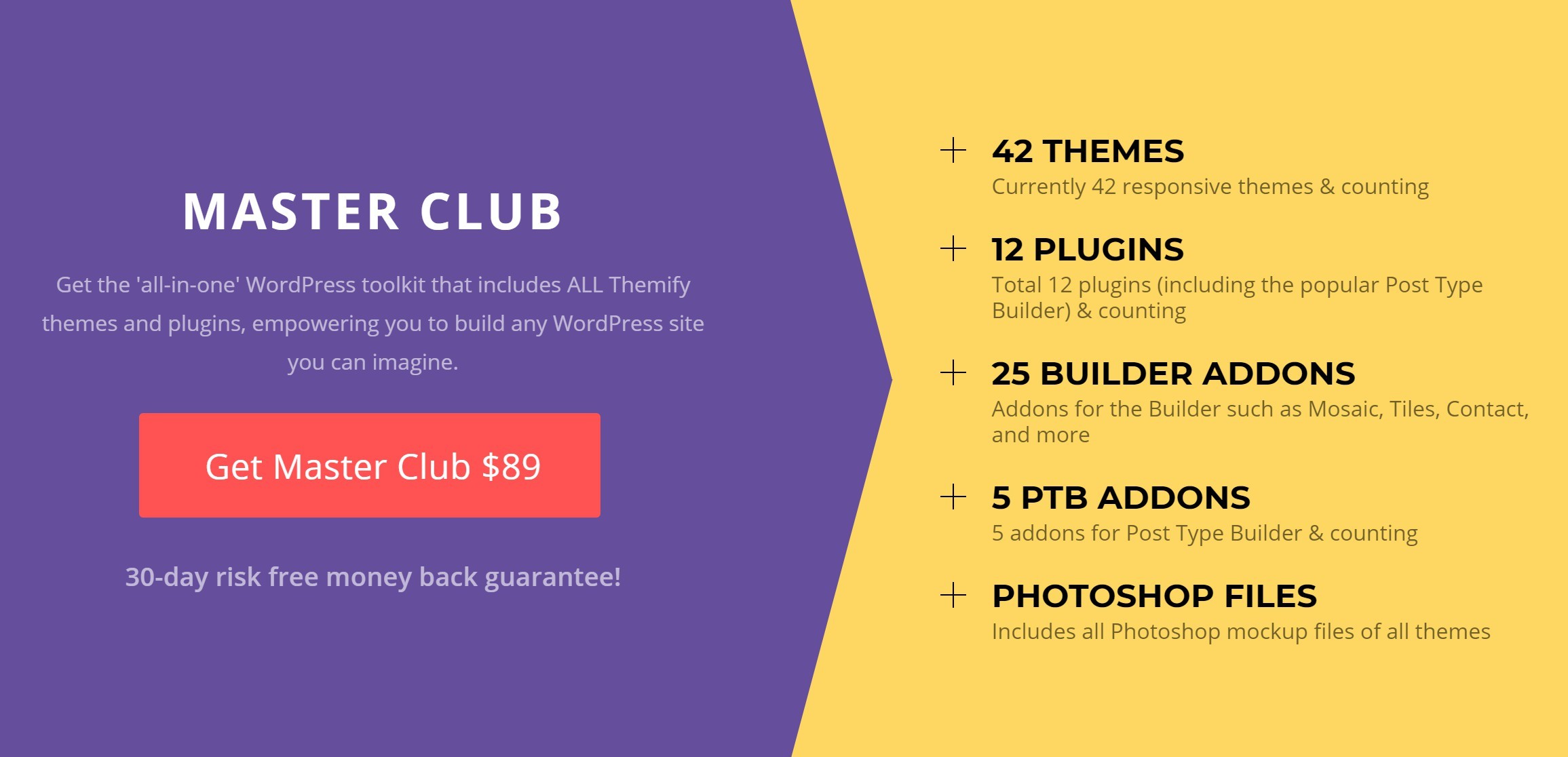 Themify Master Club pricing