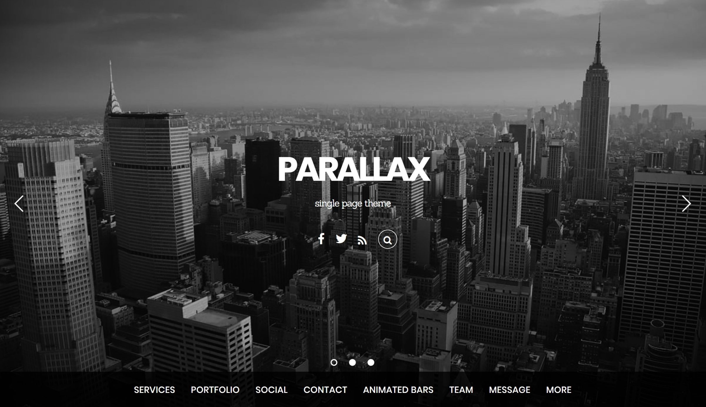 Themify Parallax WordPress theme
