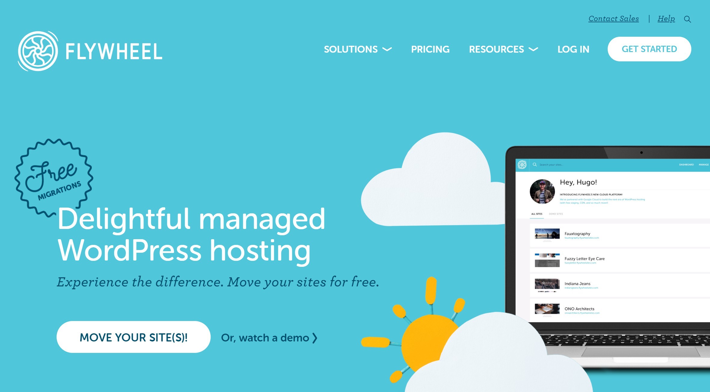 Flywheel WordPress hosting