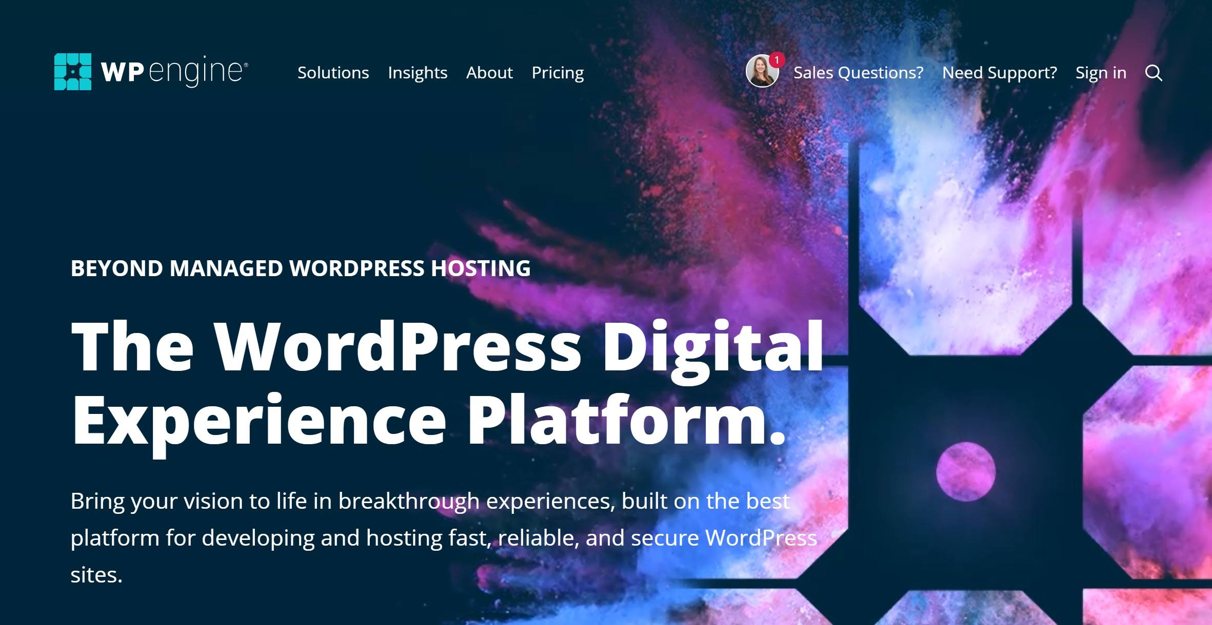 WP Engine WordPress hosting