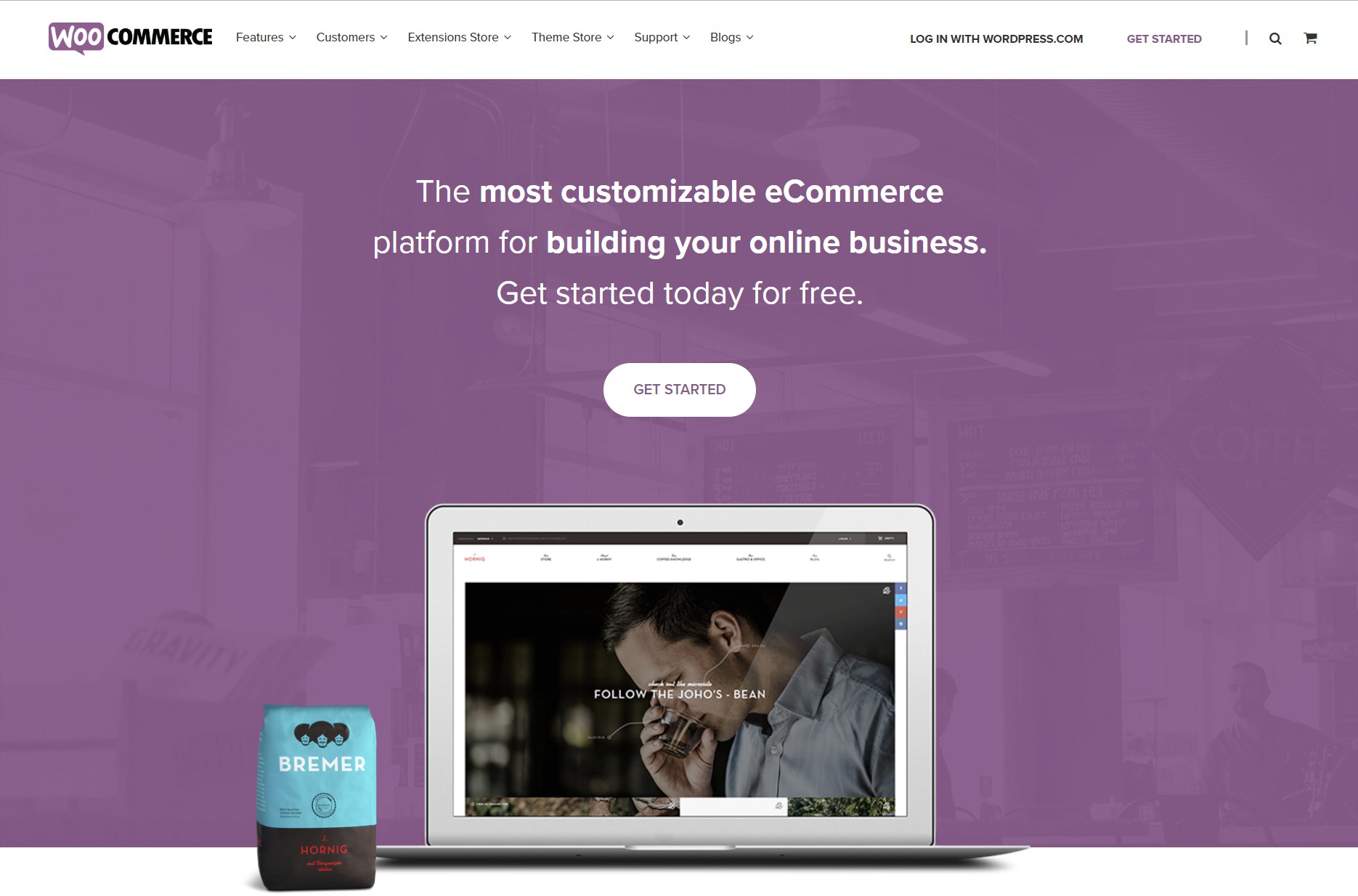 WooCommerce homepage