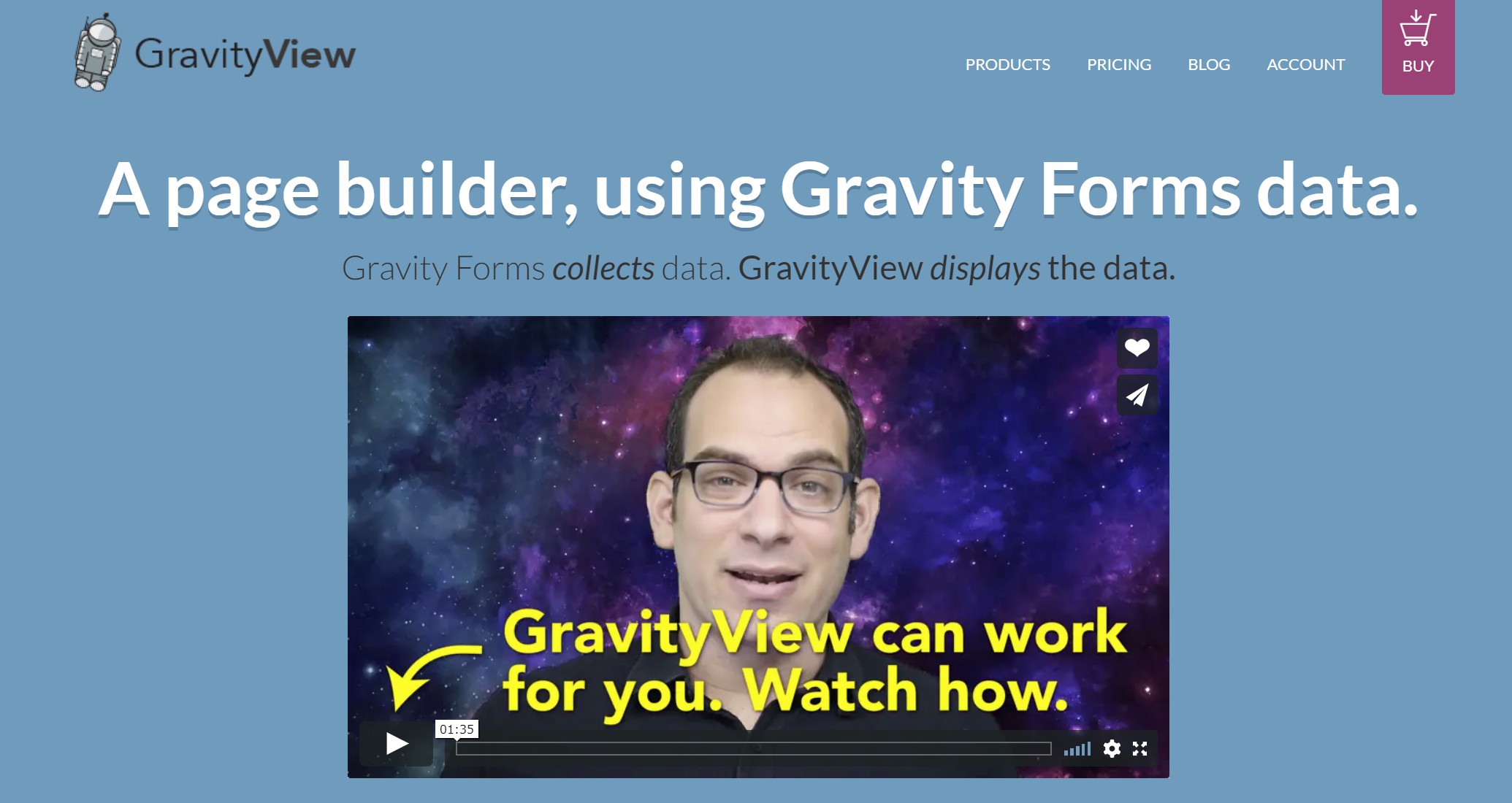 The GravityView homepage