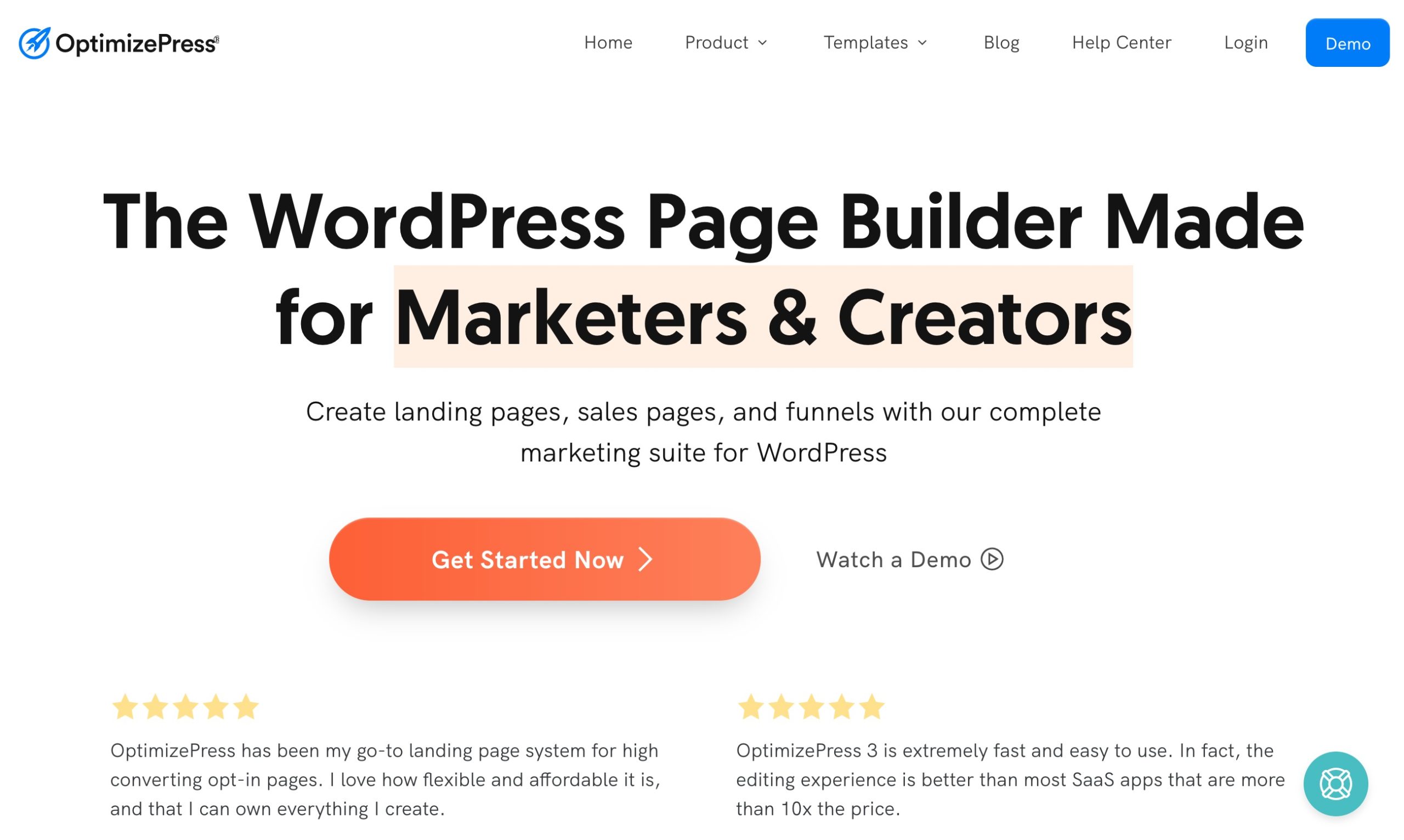 Best landing page builder plugins for WordPress: OptimizePress