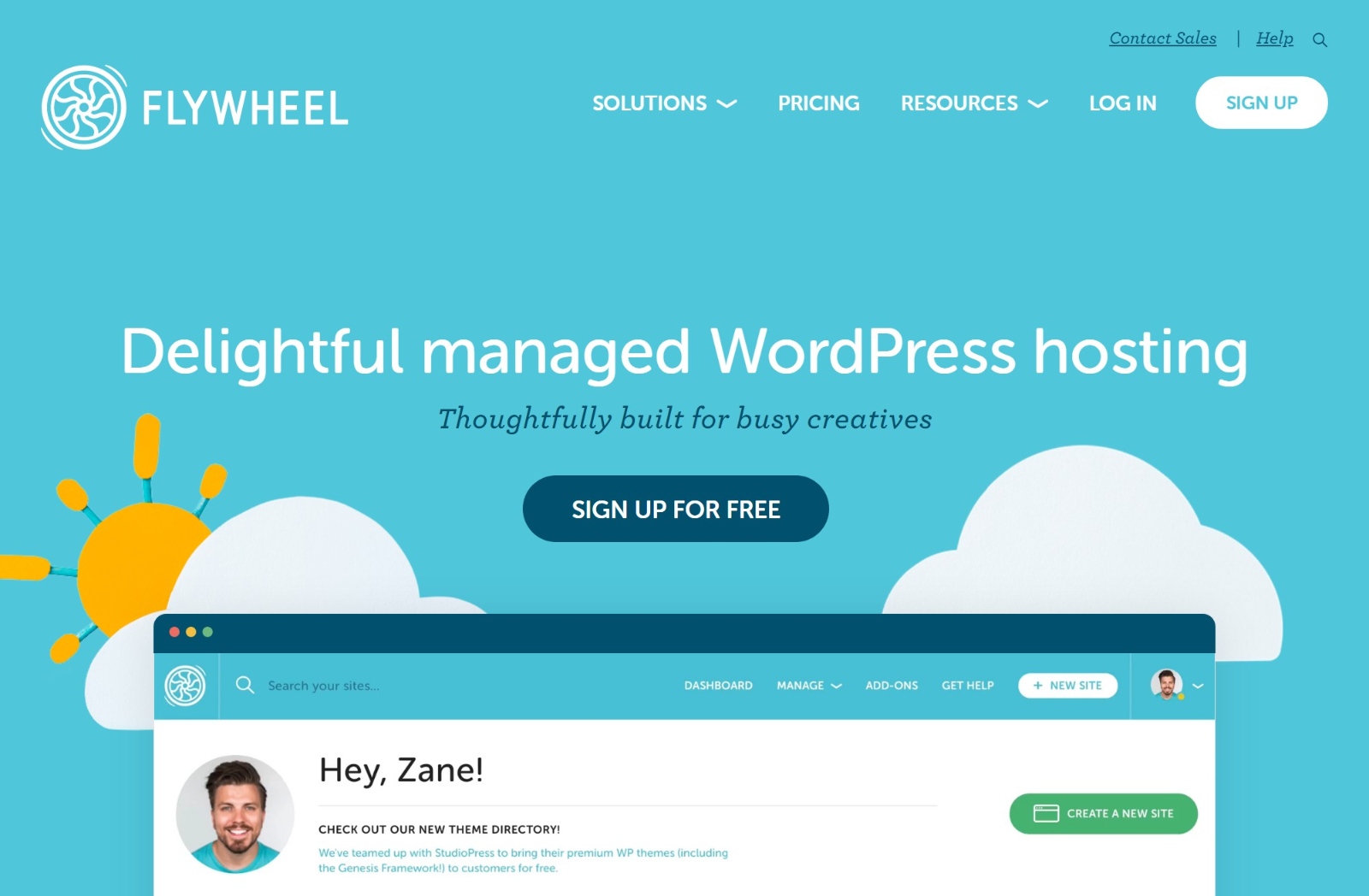 Flywheel managed WordPress hosting