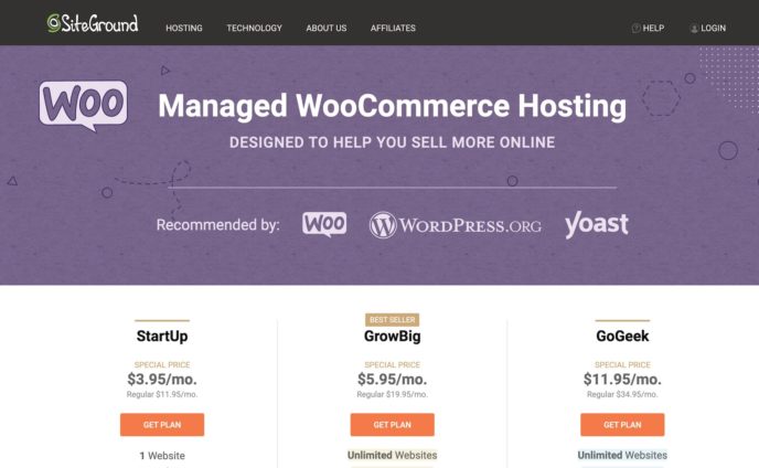 Best WooCommerce hosting: SiteGround