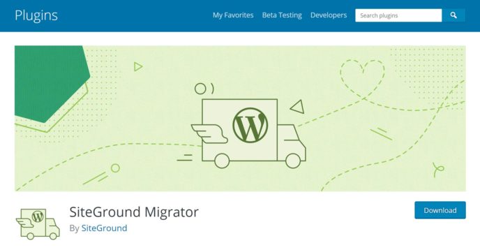 SiteGround Migrator WordPress Plugin
