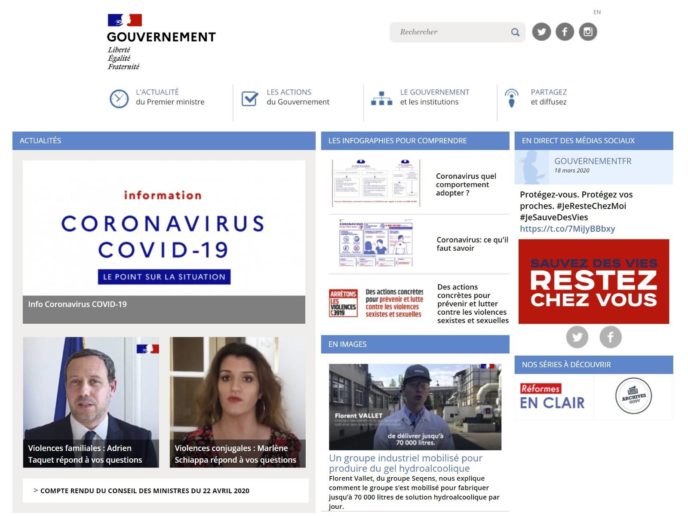 Government of France website