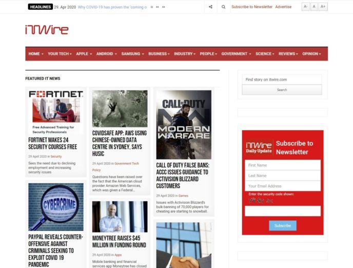 iTWire website