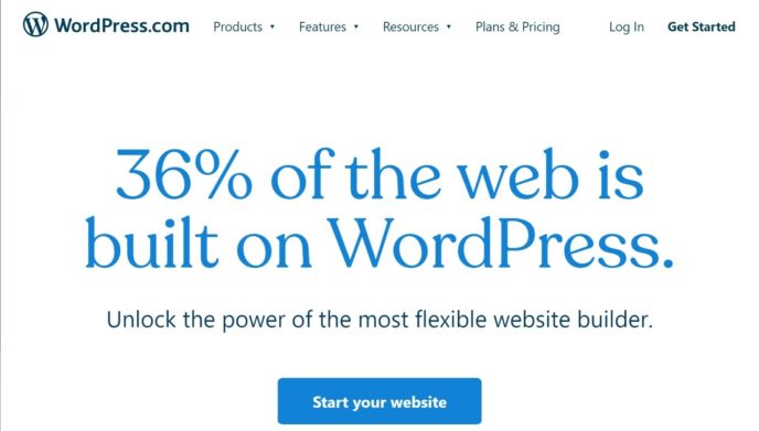 WordPress.com homepage