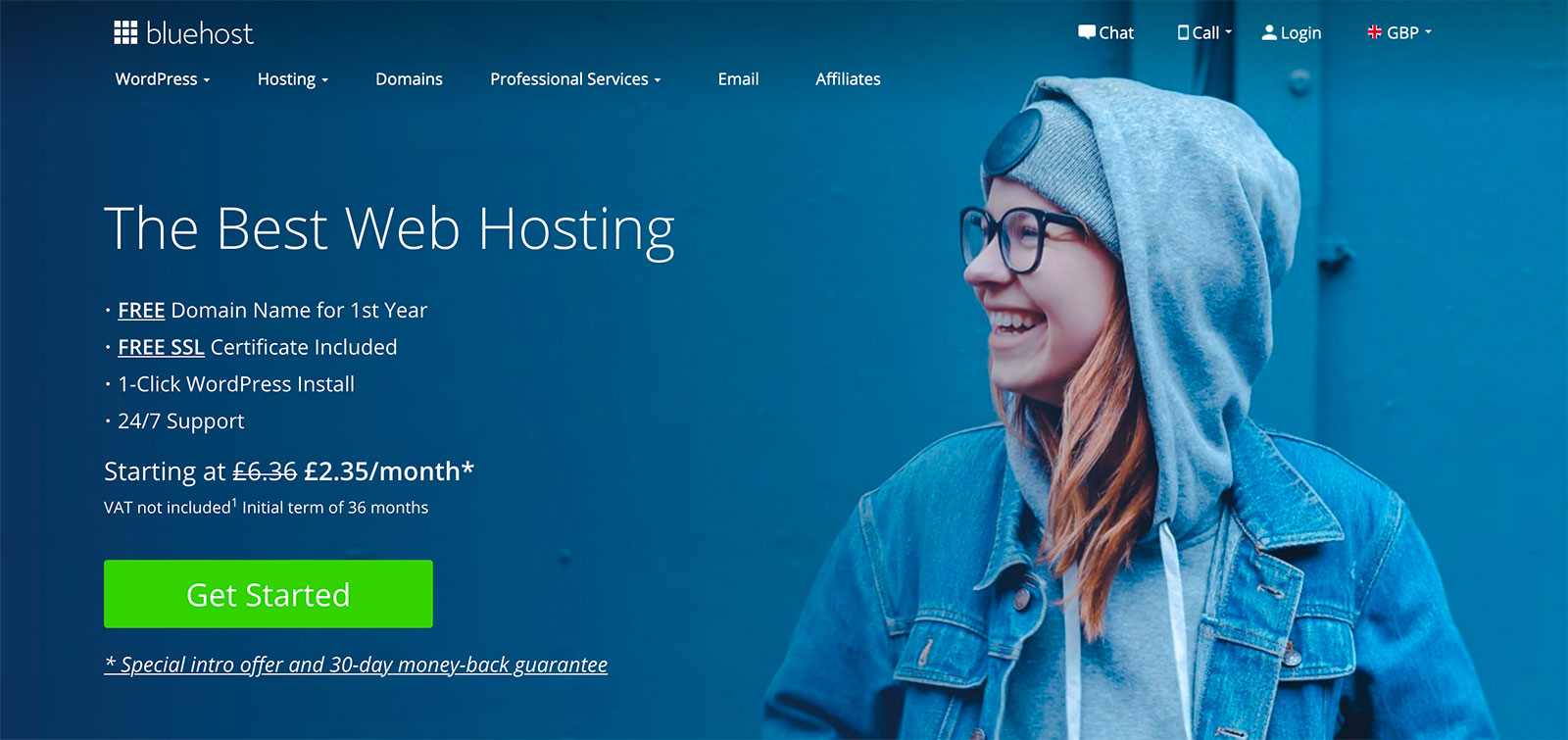 Bluehost Homepage