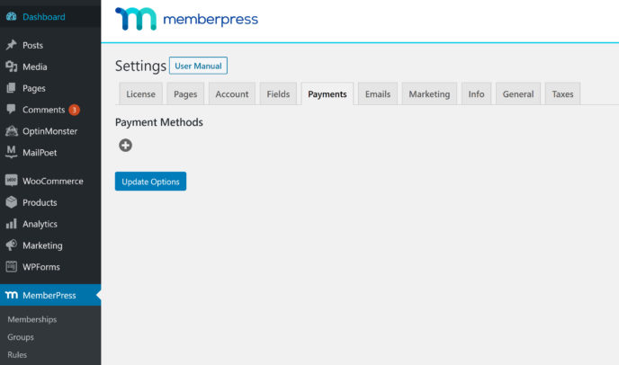 MemberPress review: payment gateway setup