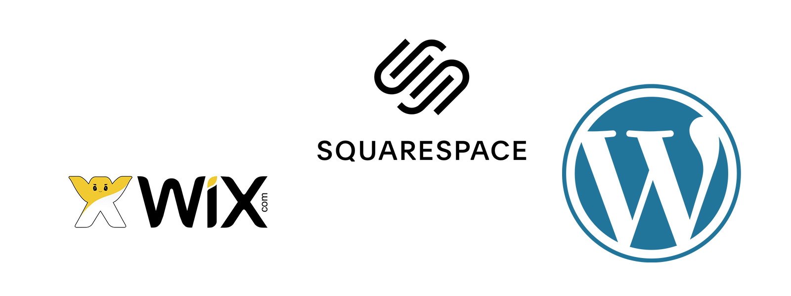Wix Squarespace or WordPress