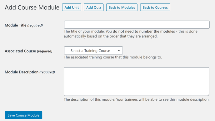 Module Editor