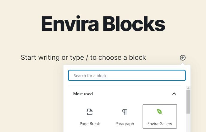 Envira Gallery Block