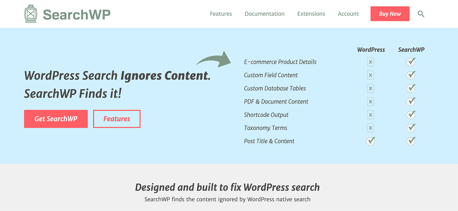 SearchWP Homepage