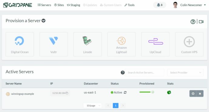 GridPane hosting dashboard