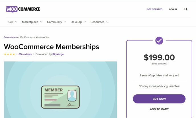 Adhésions à WooCommerce