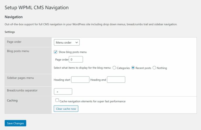 WPML CMS Navigation