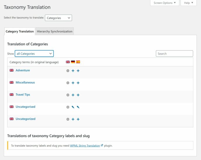 Taxonomy Translation