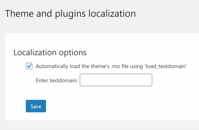 Theme and Plugins Localization