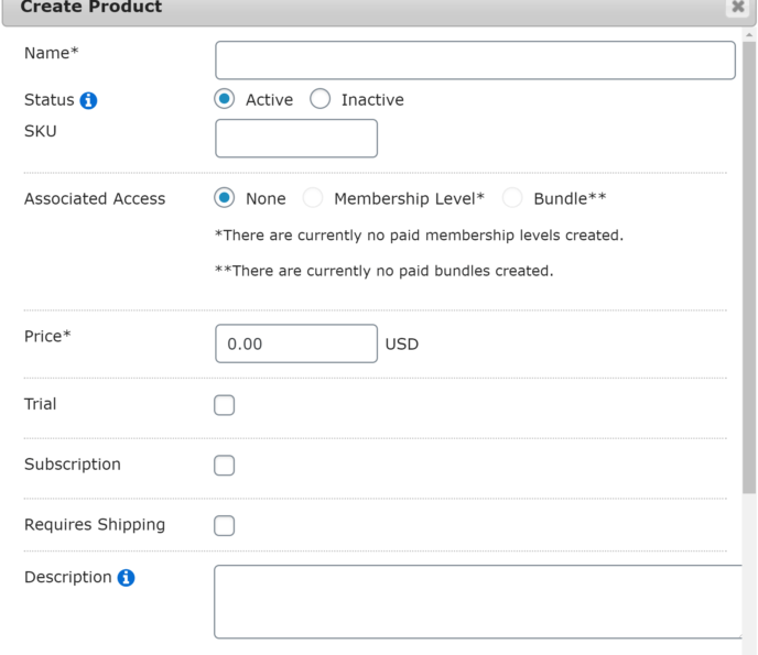 MemberMouse vs MemberPress: MemberMouse Create Product