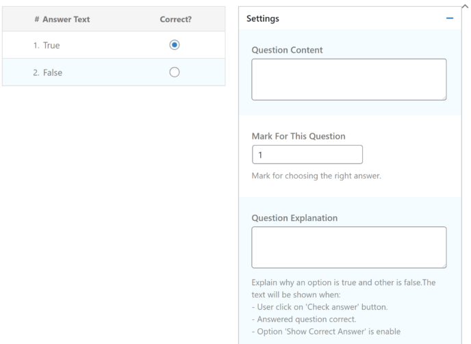 LearnPress Review: Question Settings