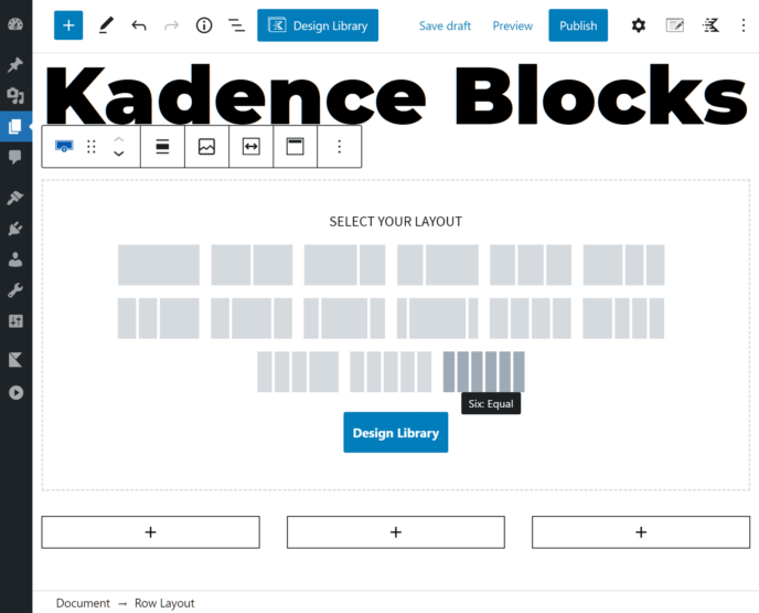 Kadence Blocks Row Module