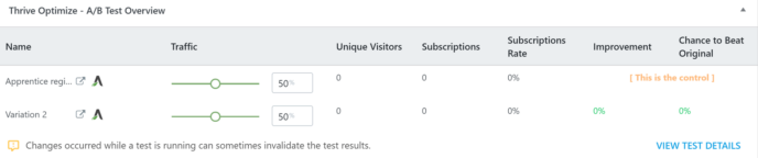 Instapage vs Thrive Theme Architect: A/B Test tracking in Thrive Theme Architect