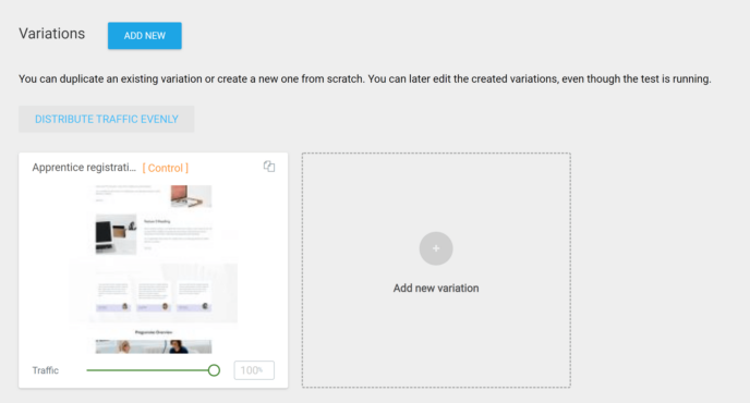 Instapage vs Thrive Theme Architect: A/B testing area Thrive Themes Optimize