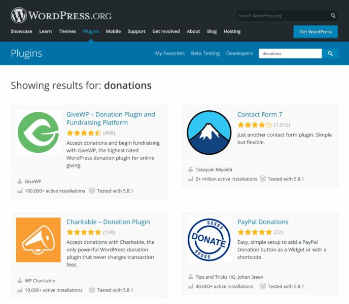 Donation WordPress Plugins