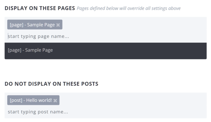 Bloom Display Settings