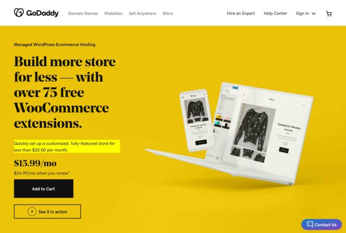 GoDaddy WooCommerce Hosting