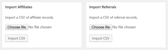 AffiliateWP Import Data