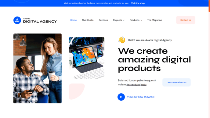 Avada Theme Digital Agency Demo