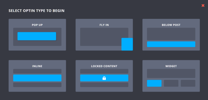 Bloom Optin Types