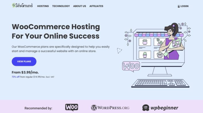 SiteGround WooCommerce hosting plans