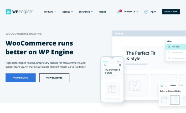 WP Engine WooCommerce hosting