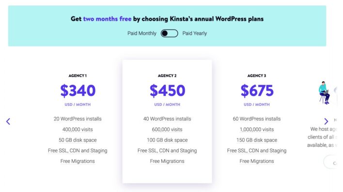 Kinsta agency pricing